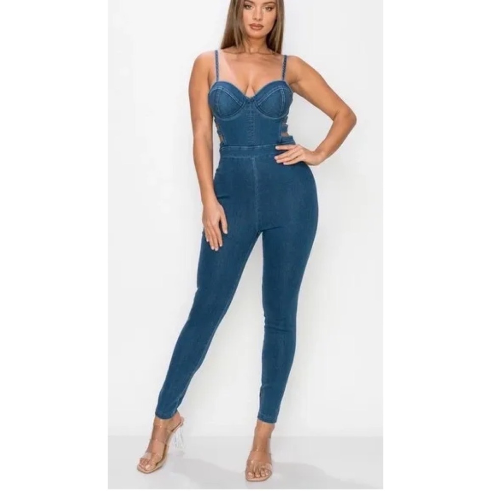 Total Flirt Demin Jumpsuit